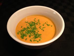 carrot-peanut-butter-soup-with-chives