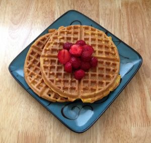 Yam and Quinoa Waffles